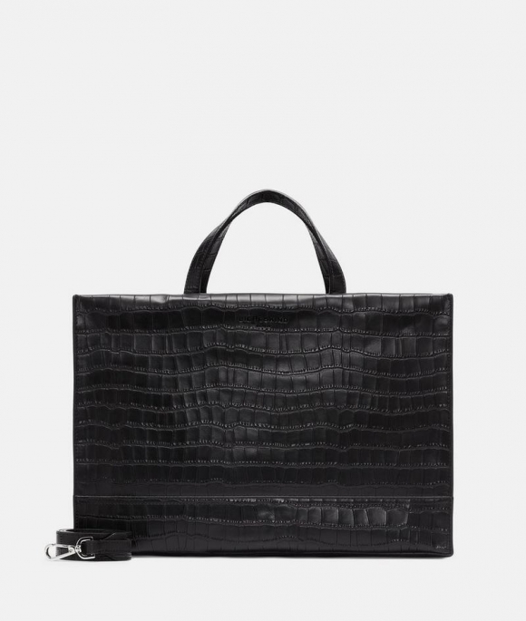 Liebeskind Kroko Lou Satchel L - Schwarz