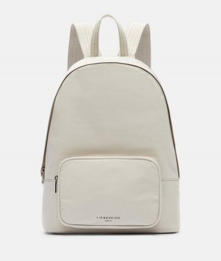 Liebeskind Nylon Lila Backpack L - Creme
