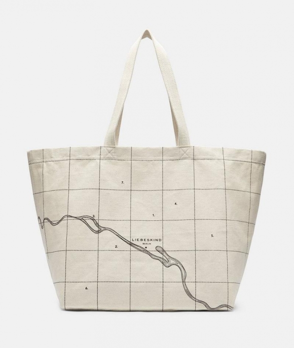 Liebeskind Canvas Shopper L - Creme