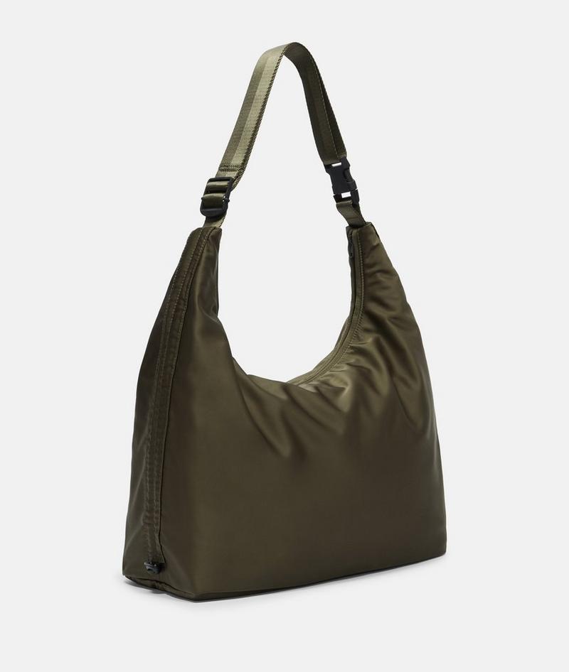 Liebeskind Nylon Hobo L - Olivgrün