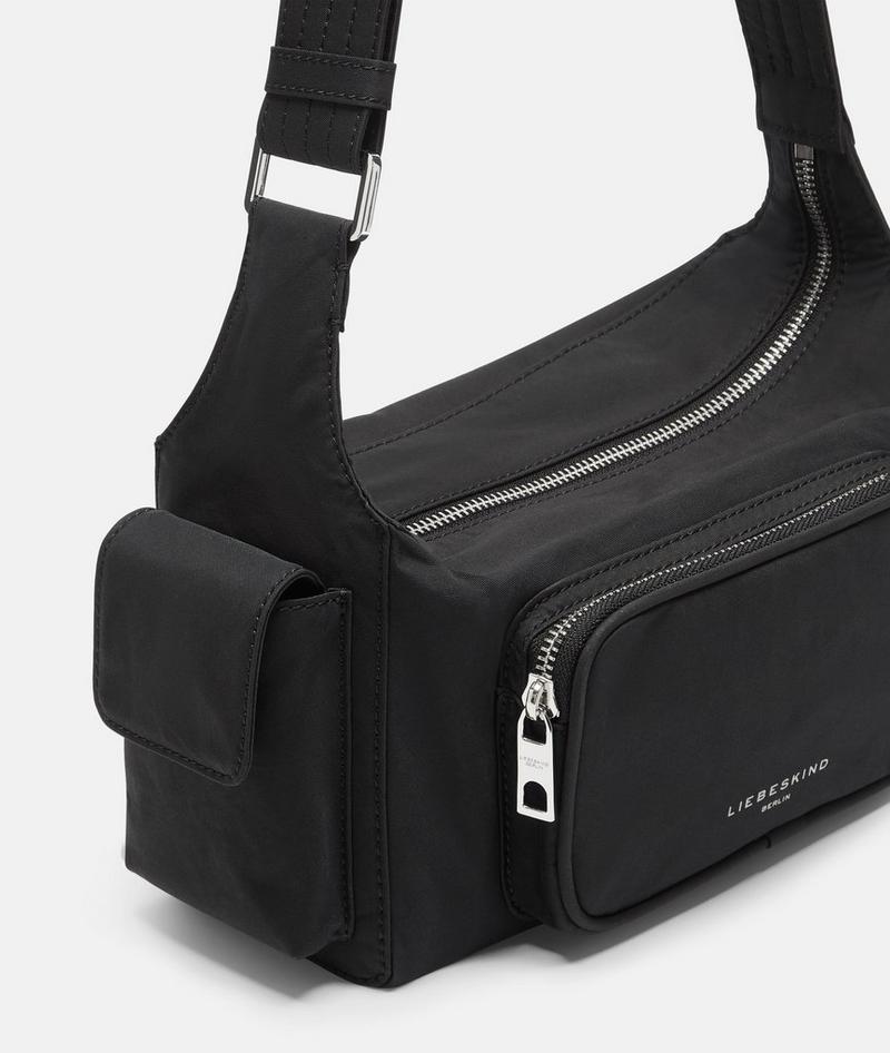 Liebeskind Nylon Lila Crossbody S - Schwarz