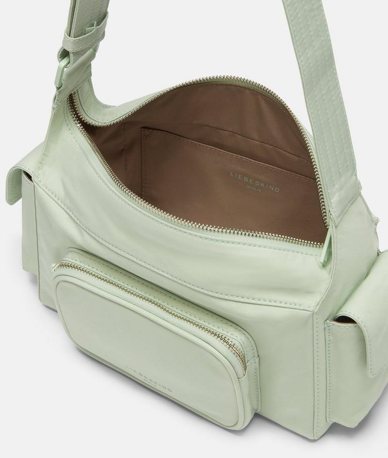 Liebeskind Nylon Lila Crossbody S - Salbeigrün