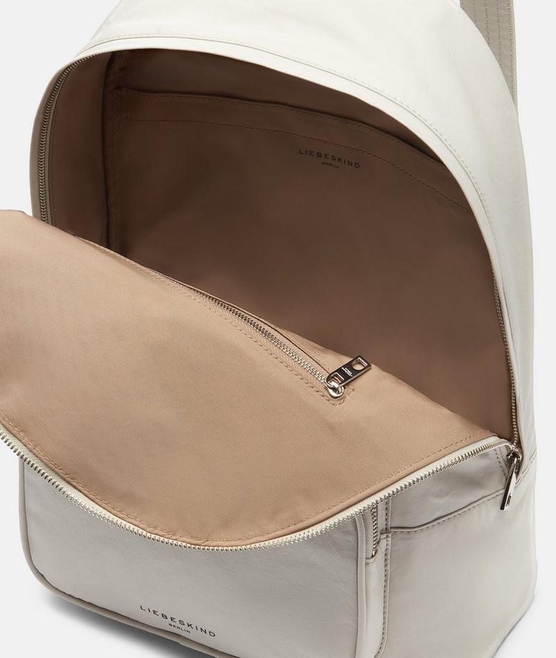 Liebeskind Nylon Lila Backpack L - Creme