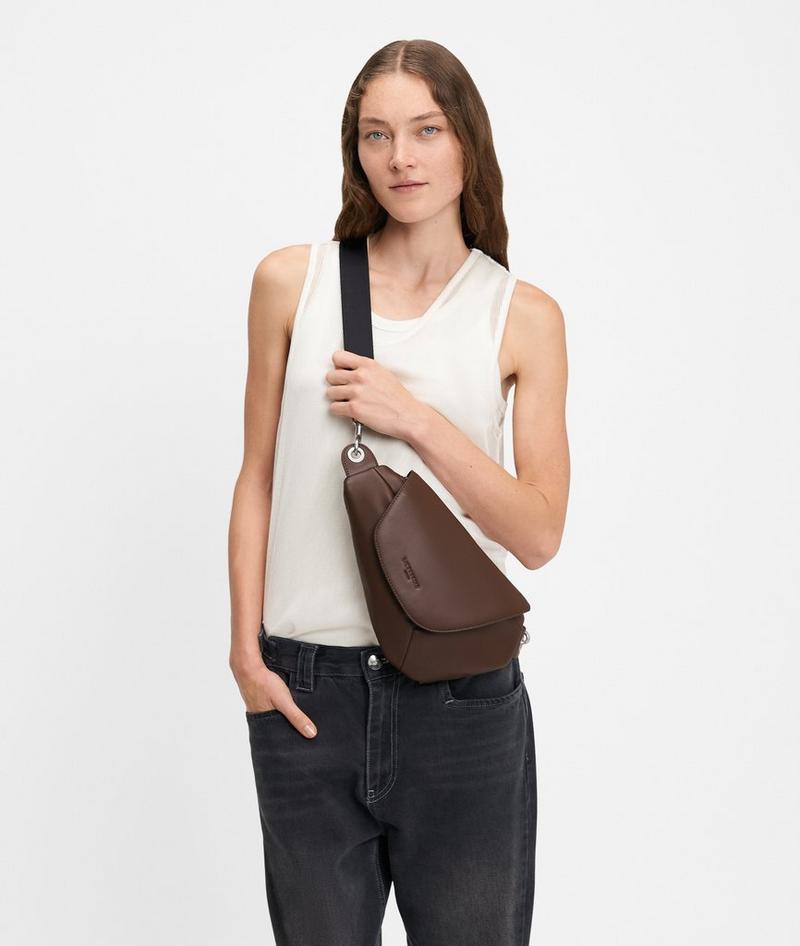 Liebeskind Oval Belt-bag S - Dunkelbraun