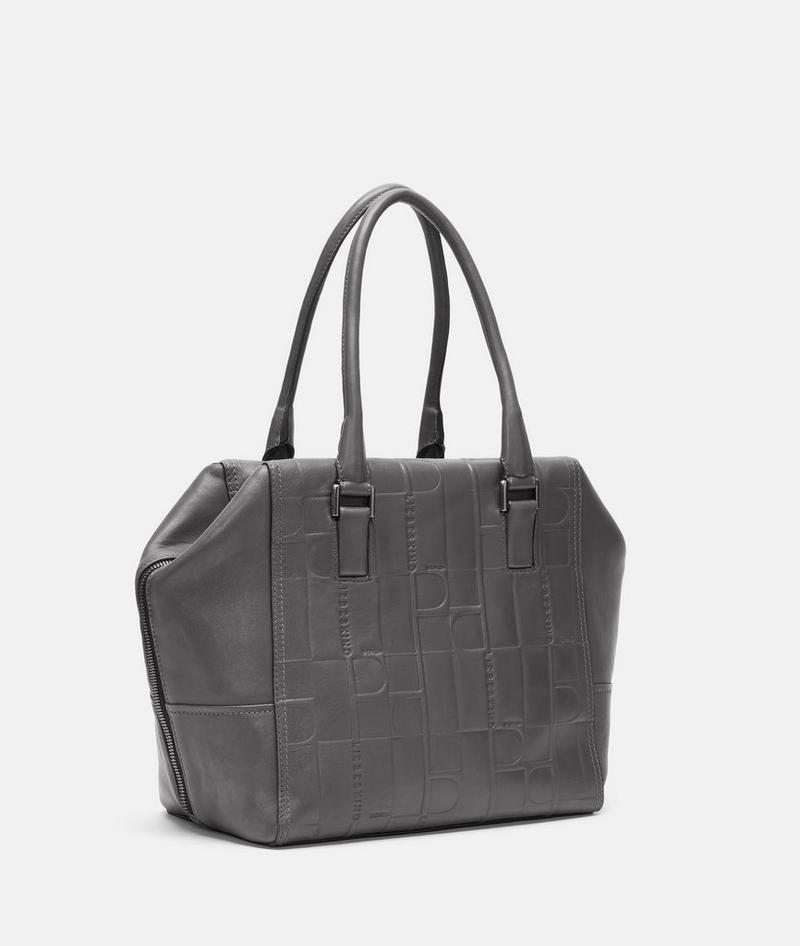 Liebeskind Monogram Kayla Satchel M - Grau
