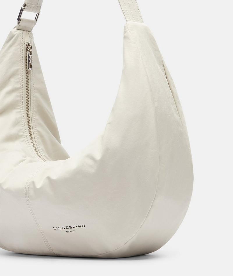 Liebeskind Nylon Moon Hobo M - Creme