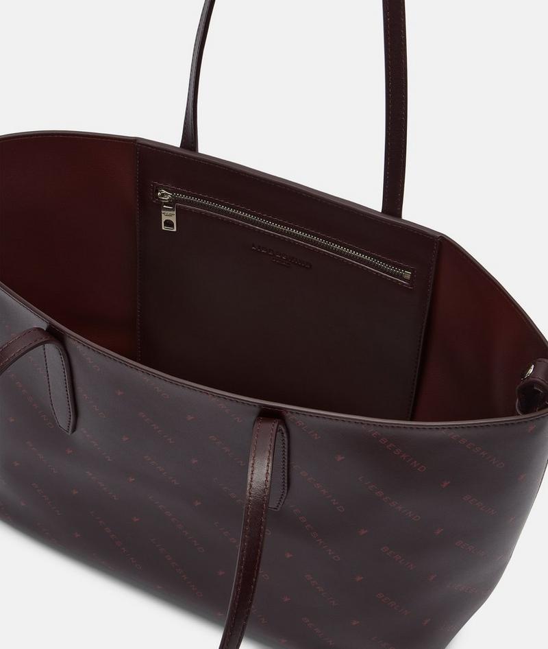 Liebeskind Monogram Shopper M - Bordeaux