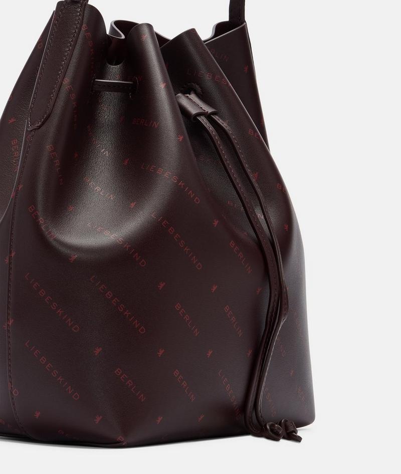 Liebeskind Monogram Bucketbag M - Bordeaux