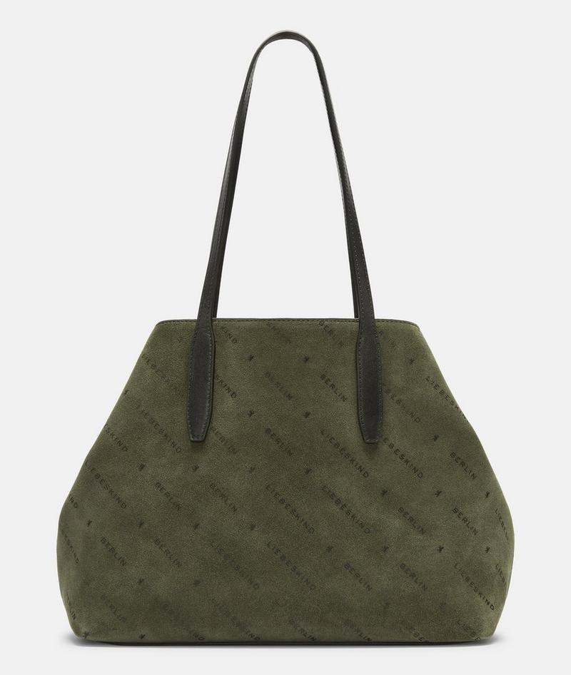 Liebeskind Monogram Shopper M - Olivgrün