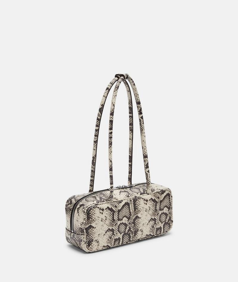 Liebeskind Snake Jil Schultertasche S - Steingrau
