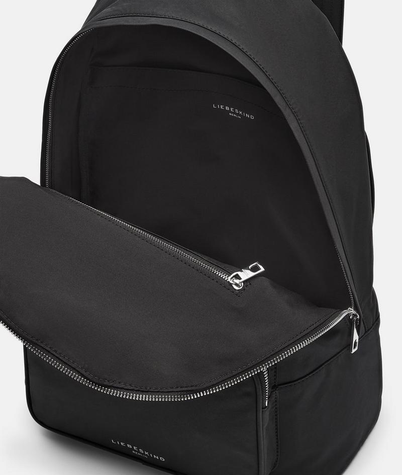Liebeskind Nylon Lila Backpack L - Schwarz