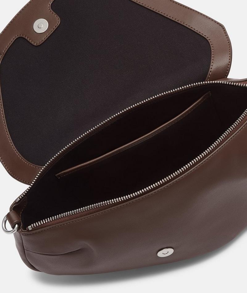 Liebeskind Oval Shoulder Bag M - Dunkelbraun