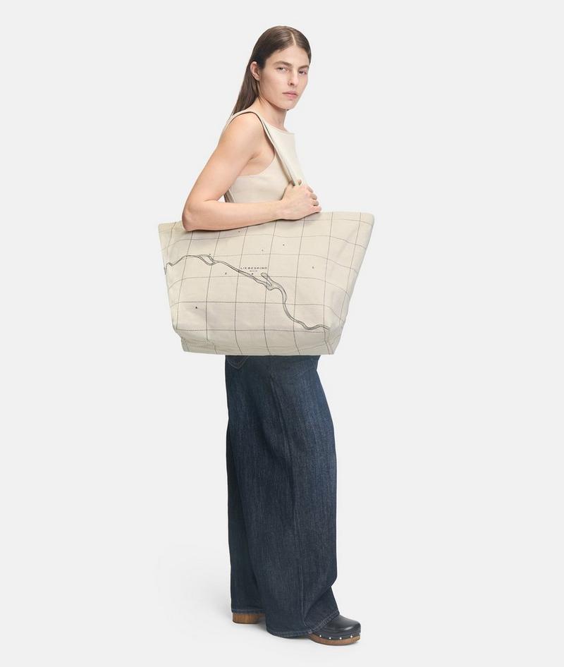 Liebeskind Canvas Shopper L - Creme