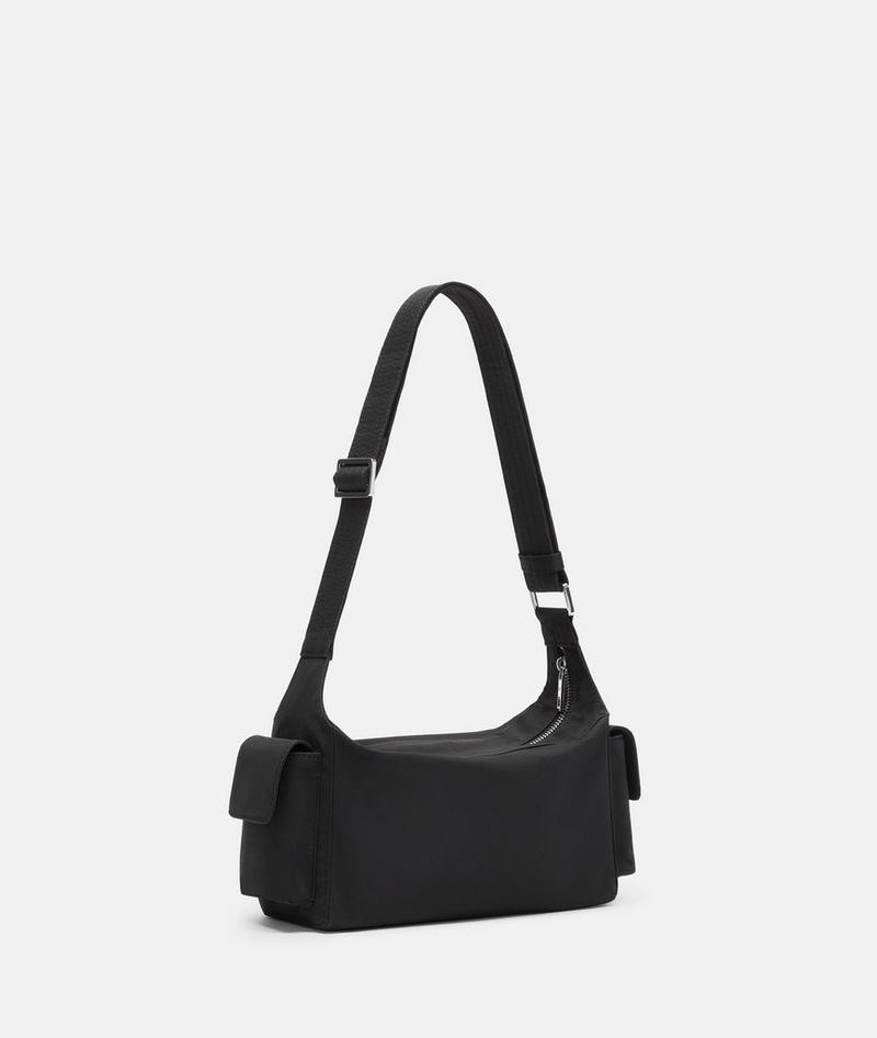 Liebeskind Nylon Lila Crossbody S - Schwarz