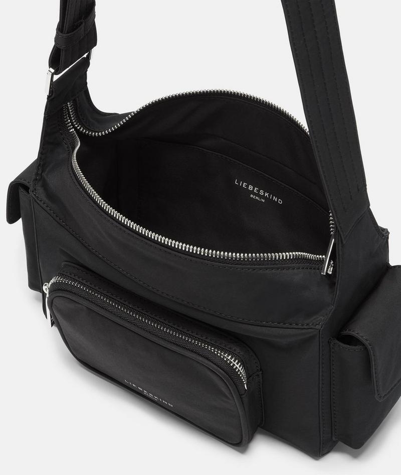 Liebeskind Nylon Lila Crossbody S - Schwarz