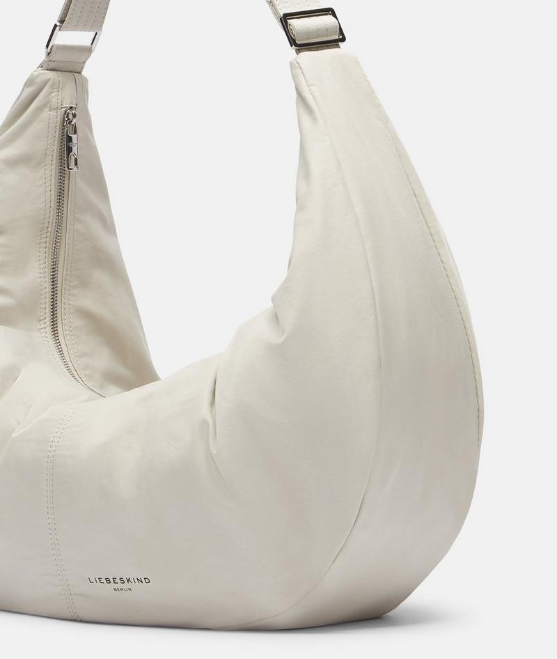 Liebeskind Nylon Moon Hobo L - Creme