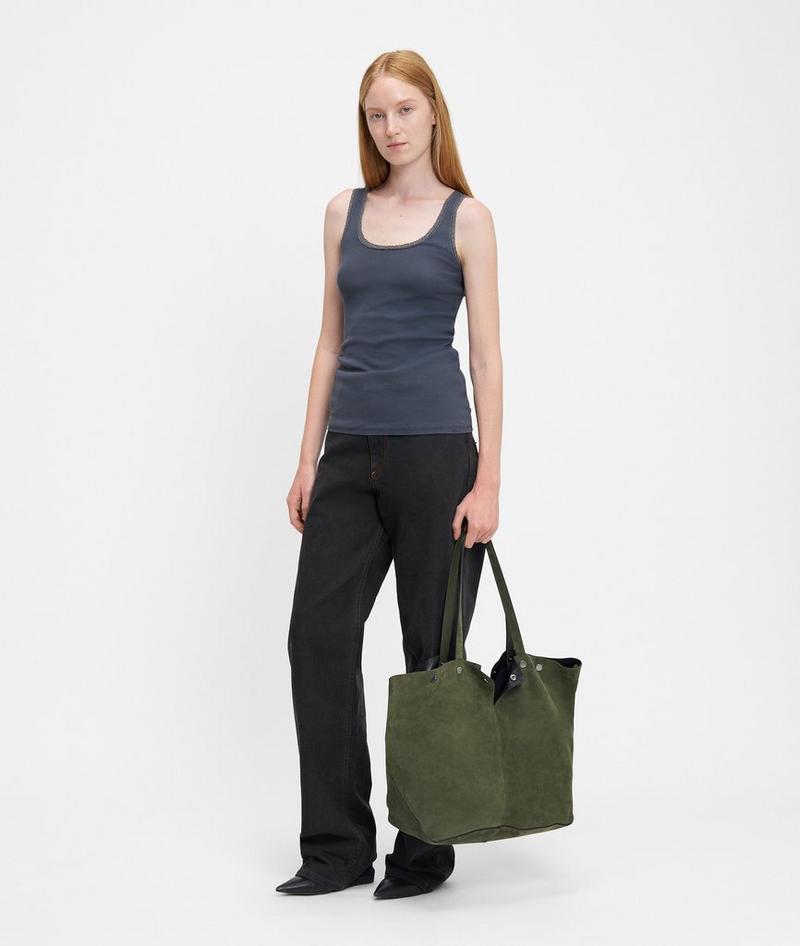 Liebeskind Rive Shopper L - Olivgrün