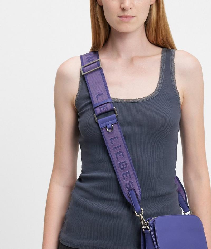 Liebeskind Schultergurt Mit Logo - Lila