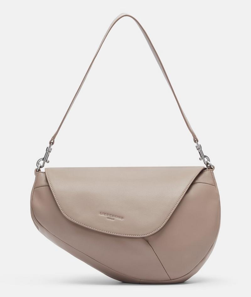 Liebeskind Oval Shoulder Bag M - Cognac