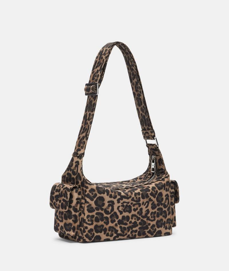 Liebeskind Nylon Lila Crossbody S - Sandfarben